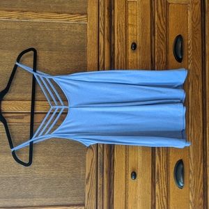 Express Purple Geometric Tank Top